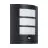 Eglo Wandlamp City Staal Zwart | IP44 - Geschikt voor 1x E27 - Bewegingssensor