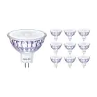 Voordeelpak 10x Philips Master Value LED Spot GU5.3 MR16 5.8W 460lm 36D - 930 Warm Wit | Beste Kleurweergave - Dimbaar - Vervangt 35W